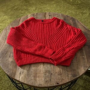 Red Knit Sweater